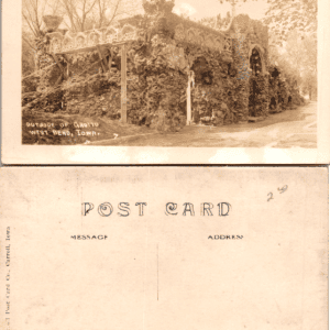 Grotto of the Redemption West Bend Iowa RPPC Central Post Card Co. - Image 1