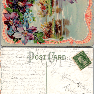 Embossed Floral Postcard 1910 Germany - Image 1