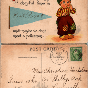 1914 West Point Dutch Boy Comic Humor Postcard S 250 - Image 1