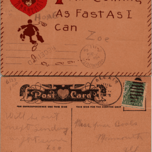I Am Coming As Fast As I Can Postcard 1908 - Image 1