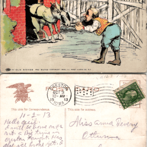 Illustrated Post Card Co. Old Songs Re-Sung Come into the Garden Maud 1908 - Image 1