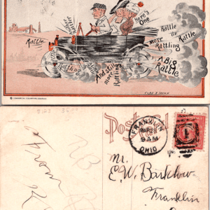 Cobb X. Shinn Ford A Rattling Good Car Comic Postcard 1916 - Image 1