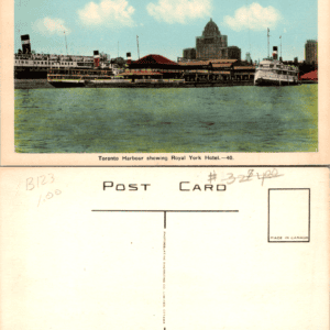 Photogelatine Engraving Co Toronto Harbour Royal York Hotel 40 Vintage - Image 1