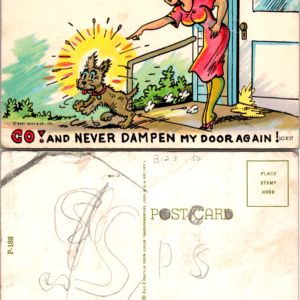 Curt Teich 5C-K37 P-188 Curteichcolor comic postcard - Image 1