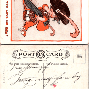 Quaint Kid Series Do You Love Me Now? Comic Child London Postcard - Image 1