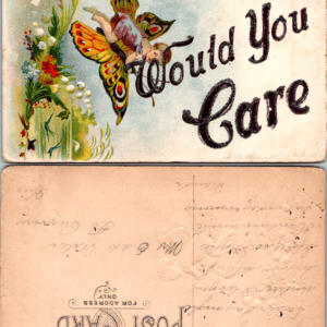 Would You Care Child Riding Butterfly Postcard 600 2 - Image 1