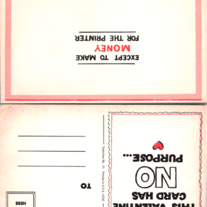 CVC Valentine No. 15 Humorous Anti-Valentine Postcard - Image 1