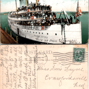 C.P.R. S.S. Princess Victoria T.N. Hibben N-1009 1910 postcard - Image 1
