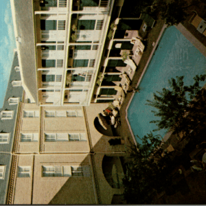 Chateau Le Moyne Hotel New Orleans Swimming Pool Courtyard Postcard - Image 1
