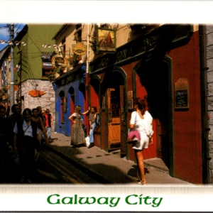 John Hinde 2G 21 Galway City Quay Street Ireland Postcard - Image 1