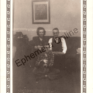 ELKO RPPC Family Portrait Living Room Vintage Photograph Found Photo - Image 1