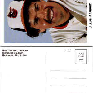 Baltimore Orioles Allan Ramirez Postcard Memorial Stadium Vintage - Image 1