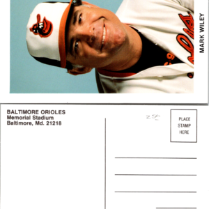 Baltimore Orioles Mark Wiley Memorial Stadium Postcard Vintage - Image 1