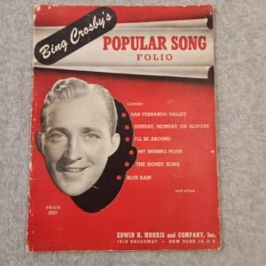 Bing Crosby Popular Song Folio Sheet Music 50 Cent Price - Image 1