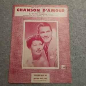 Chanson D'Amour Sheet Music by Wayne Shanklin Vintage - Image 1