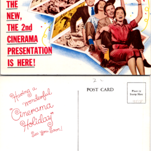 Cinerama Holiday Postcard Orpheum Theatre San Francisco Vintage - Image 1