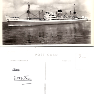City of Oxford Ship 1948 Real Photograph Postcard Vintage - Image 1