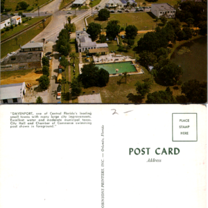 Davenport Florida Aerial View Postcard Robinson's Printers 43406 - Image 1
