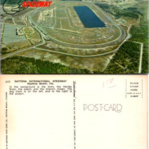 Daytona International Speedway Daytona Beach Lusterchrome K-18659 Vintage Postcard - Image 1