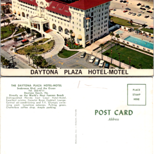 Daytona Plaza Hotel-Motel Daytona Beach Florida Postcard Robinsons 72484 - Image 1