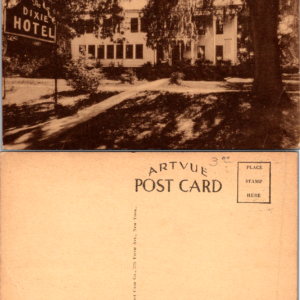 Dixie Hotel Monticello Florida Sepia Tone Vintage Postcard - Image 1