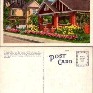 E.C. Kropp Co. Lake City Florida Residences Postcard Vintage - Image 1