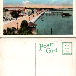 E. C. Kropp Co. Waterfront and Esplanade Daytona 22542 Vintage Postcard - Image 1