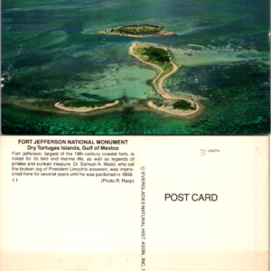 Fort Jefferson National Monument Dry Tortugas Islands Gulf of Mexico Postcard Multicolor - Image 1
