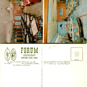 Forum Restaurant Fort Lauderdale Florida Coffee Shop Lounge Pantry 2DK-513 - Image 1