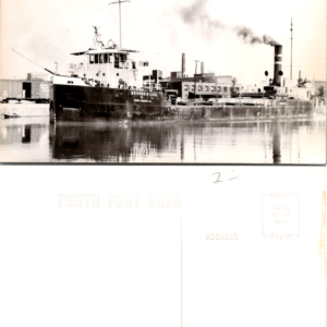 George N. Carl Steamship Postcard Pt. Colborne Ontario Vintage - Image 1