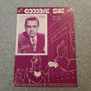 Goodbye Sue Sheet Music Jewel Music Publishing Vintage Cover Illustration - Image 1