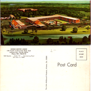 Horne Motor Lodge Jacksonville Florida The John McDowell Project #R07668 1969 postcard - Image 1