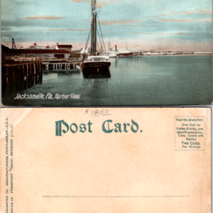 The Hugh C. Leighton Co. Postcard Jacksonville Florida Harbor View Multicolor - Image 1