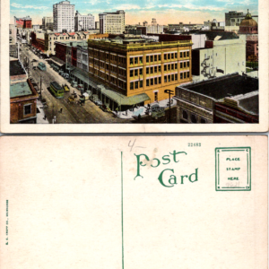 Jacksonville Fla Business Section Bird's-eye View Postcard - Image 1