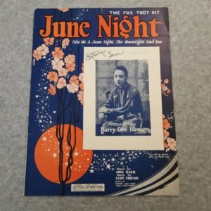 June Night Fox Trot Hit Sheet Music Vintage 1920s Leo Feist New York - Image 1