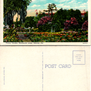 Kenilworth Lodge Flower Garden Sebring Fla Postcard Vintage - Image 1