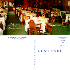 Lafayette Restaurant Daytona Beach Florida 83439 Chrome Postcard - Image 1