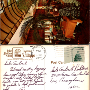 Lake Buena Vista Shopping Village Village Restaurant Walt Disney Productions 1977 - Image 1