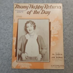 M. Witmark & Sons Many Happy Returns of the Day Sheet Music - Image 1