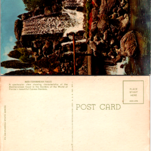 Mediterranean Falls Cypress Gardens Florida Postcard - Image 1
