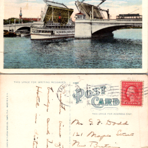 New Lafayette Street Bridge Tampa Florida Postcard 1918 Vintage - Image 1