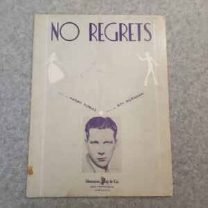 No Regrets Sheet Music Harry Tobias Roy Ingraham Sherman Clay & Co. - Image 1