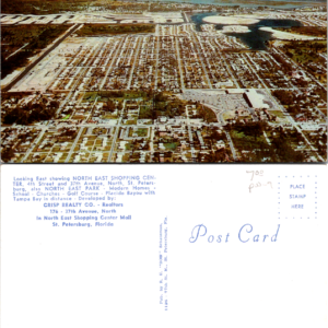 North East Shopping Center St. Petersburg Florida Postcard Crisp Realty Co - Image 1