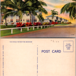 Officer's Row Key West Florida L. Valladares Colourpicture 15890 Vintage Postcard - Image 1