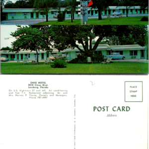 Ohio Motel Leesburg Florida Divided Back R. A. Lasater 58203 Vintage - Image 1