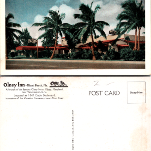 Olney Inn Miami Beach Florida Multicolor Vintage Postcard - Image 1