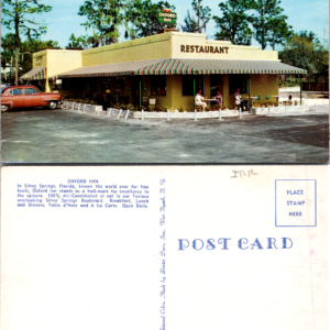 Oxford Inn Silver Springs Florida Restaurant Vintage Postcard 68405 - Image 1
