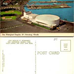 Postcard New Waterfront Complex St. Petersburg Florida Auditorium Baseball Park Yacht Harbor Vinoy Park Hotel - Image 1