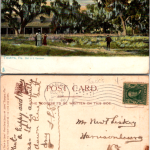 Raphael Tuck & Sons Tampa Florida Old U.S. Garrison Postcard Vintage - Image 1