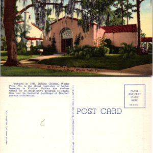 Rollins College Postcard Winter Park Florida Mediterranean Architecture Vintage - Image 1